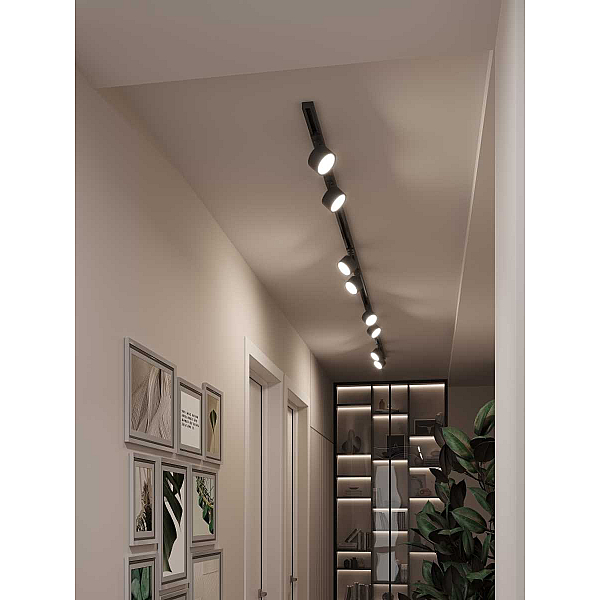 Накладная однофазная трековая система Hesby Lighting Skylite №13 со светильниками HSBL_kompl_S013_NI4B3K