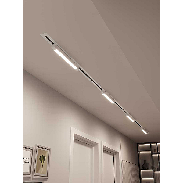 Встраиваемая однофазная трековая система Hesby Lighting Skylite №1 со светильниками HSBL_kompl_S001_VI4W4K