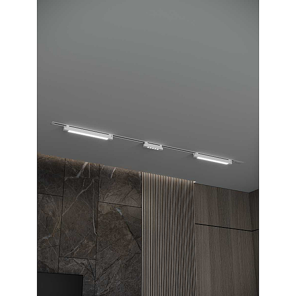 Встраиваемая однофазная трековая система Hesby Lighting Skylite №10 со светильниками HSBL_kompl_S010_VI2W3K