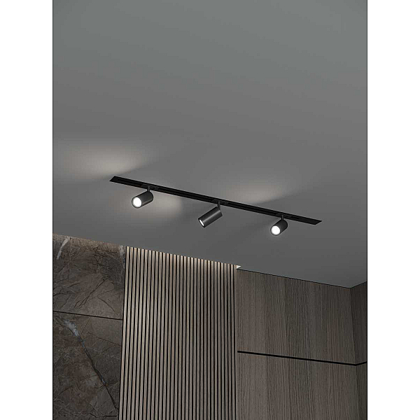 Встраиваемая однофазная трековая система Hesby Lighting Skylite №3 со светильниками HSBL_kompl_S003_VI1B3K