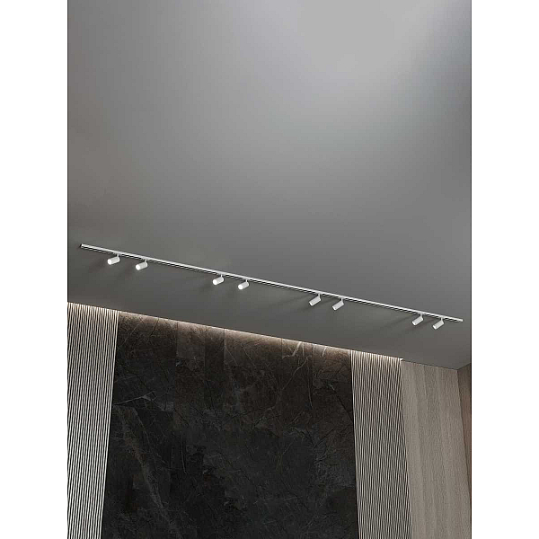 Трековая система со светильниками №3 однофазная накладная Hesby Lighting Skylite HSBL_kompl_S003_NI4W3K