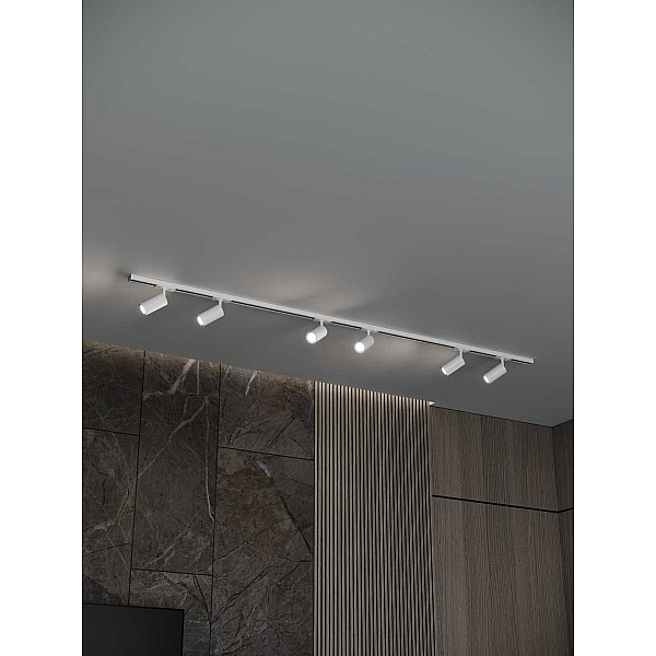 Накладная однофазная трековая система Hesby Lighting Skylite №3 со светильниками HSBL_kompl_S003_NI2W4K