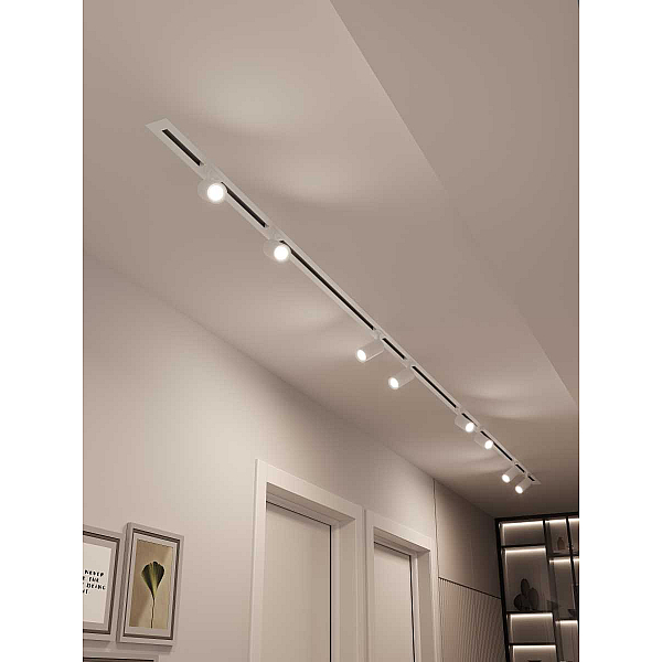 Встраиваемая однофазная трековая система Hesby Lighting Skylite №3 со светильниками HSBL_kompl_S003_VI4W4K