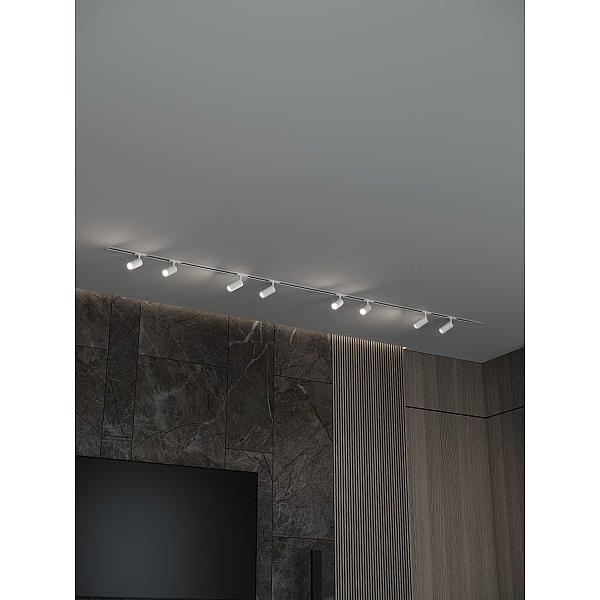 Встраиваемая однофазная трековая система Hesby Lighting Skylite №3 со светильниками HSBL_kompl_S003_VI3W4K