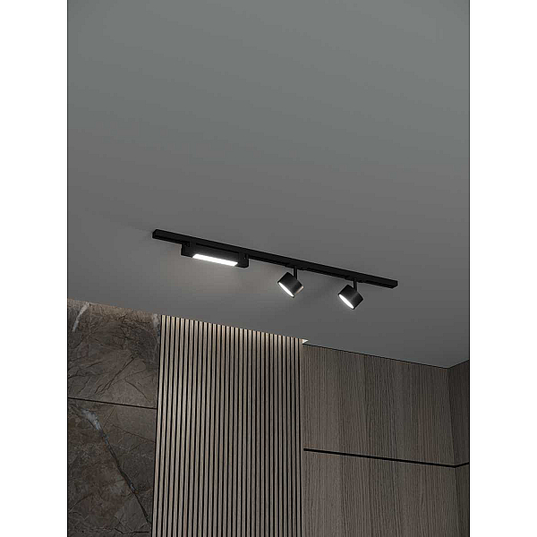 Накладная однофазная трековая система Hesby Lighting Skylite №14 со светильниками HSBL_kompl_S014_NI1B3K