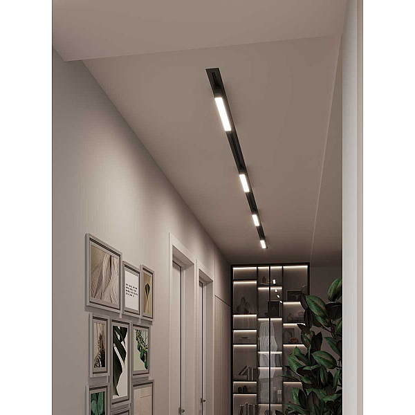 Встраиваемая однофазная трековая система Hesby Lighting Skylite №1 со светильниками HSBL_kompl_S001_VI4B4K
