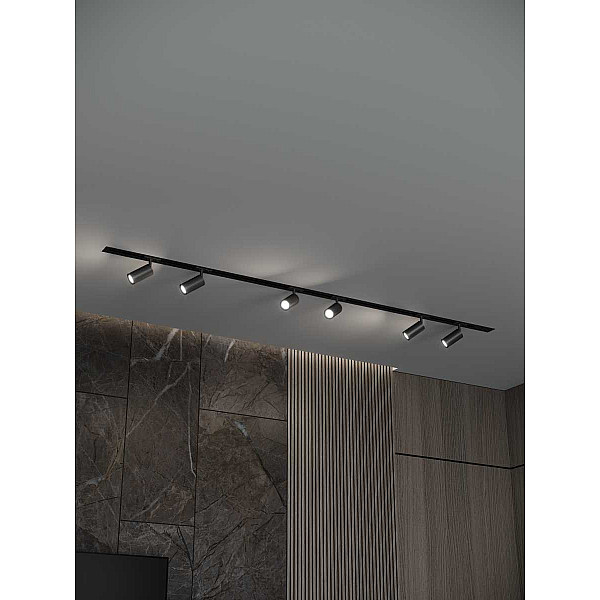 Встраиваемая однофазная трековая система Hesby Lighting Skylite №3 со светильниками HSBL_kompl_S003_VI2B3K