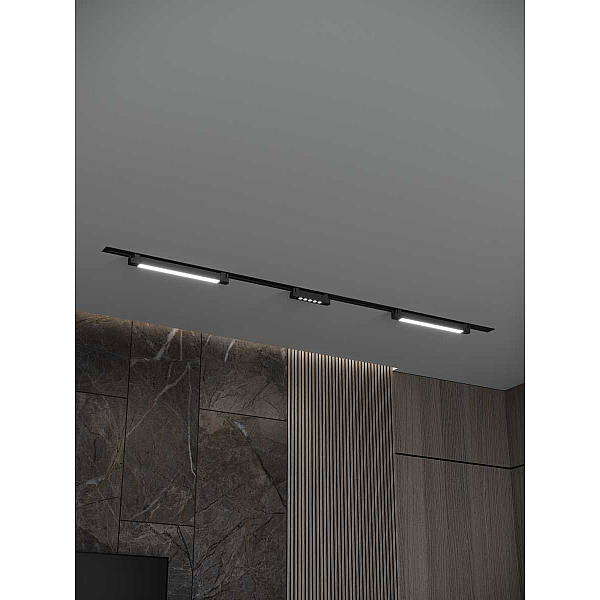 Встраиваемая однофазная трековая система Hesby Lighting Skylite №10 со светильниками HSBL_kompl_S010_VI2B3K