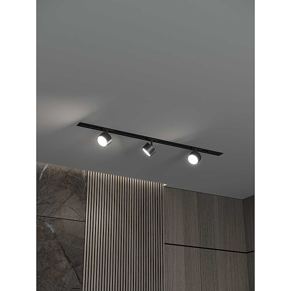 Встраиваемая однофазная трековая система Hesby Lighting Skylite №13 со светильниками HSBL_kompl_S013_VI1B3K