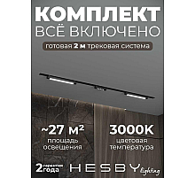 Встраиваемая однофазная трековая система Hesby Lighting Skylite №10 со светильниками HSBL_kompl_S010_VI2B3K