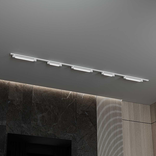Трековая система со светильниками №1 однофазная накладная Hesby Lighting Skylite HSBL_kompl_S001_NI3W4K