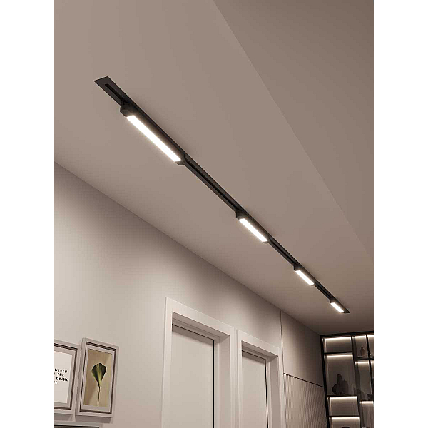 Встраиваемая однофазная трековая система Hesby Lighting Skylite №1 со светильниками HSBL_kompl_S001_VI4B3K