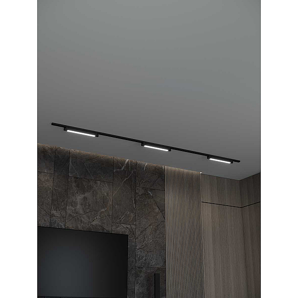 Накладная однофазная трековая система Hesby Lighting Skylite №1 со светильниками HSBL_kompl_S001_NI3B3K