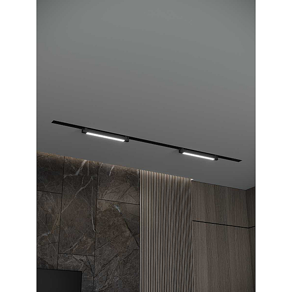 Встраиваемая однофазная трековая система Hesby Lighting Skylite №1 со светильниками HSBL_kompl_S001_VI2B4K