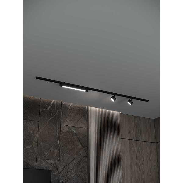 Накладная однофазная трековая система Hesby Lighting Skylite №14 со светильниками HSBL_kompl_S014_NI2B4K