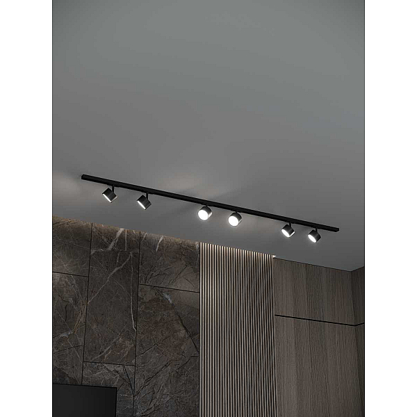 Накладная однофазная трековая система Hesby Lighting Skylite №13 со светильниками HSBL_kompl_S013_NI2B3K