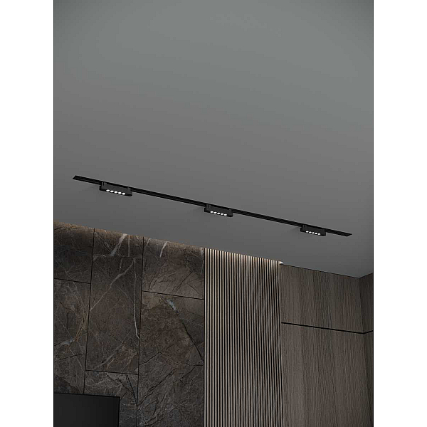 Встраиваемая однофазная трековая система Hesby Lighting Skylite №9 со светильниками HSBL_kompl_S009_VI2B3K