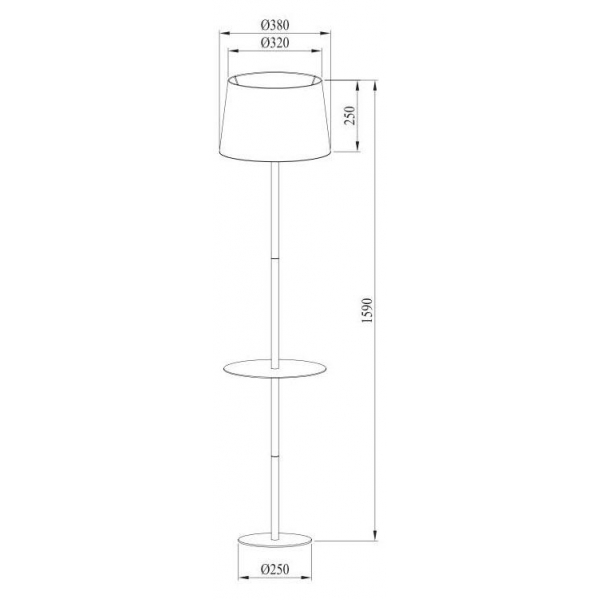 Торшер Arte Lamp Connor A2102PN-1WH Торшер Arte Lamp Connor A2102PN-1WH