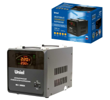 Стабилизатор напряжения серии Reliability 5000ВА Релейный однофазный Uniel RS-1 5000X