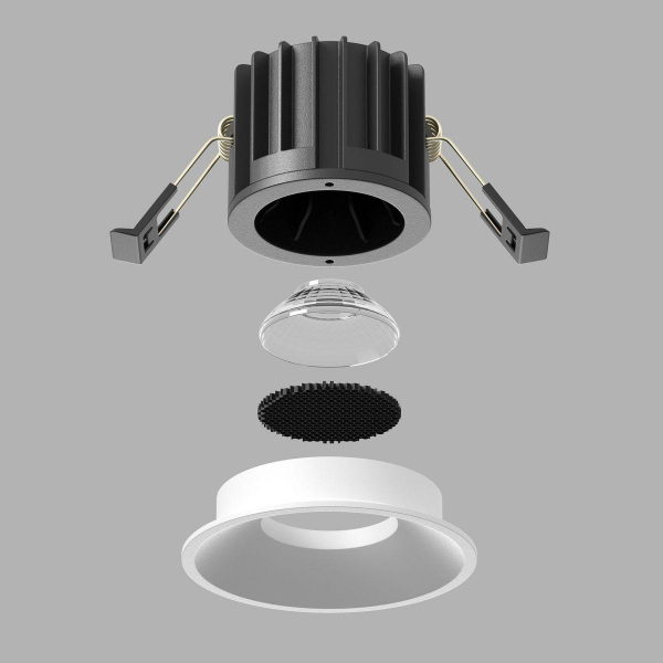Встраиваемый светодиодный светильник Maytoni Technical Round DL058-12W2.7K-W Встраиваемый светодиодный светильник Maytoni Technical Round DL058-12W2.7K-W