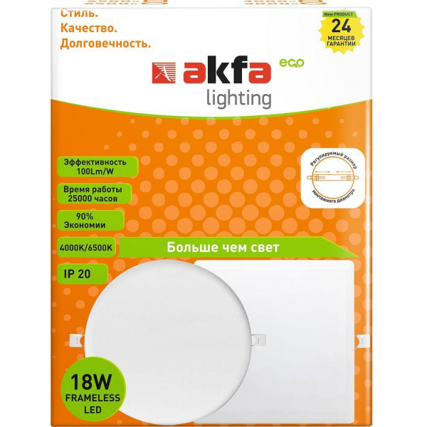 Встраиваемый светодиодный светильник Akfa Lighting AK-FLPR FLFLPR180065A