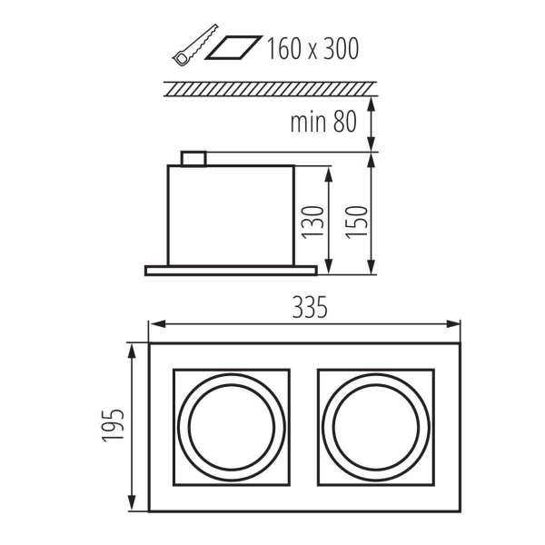 Точечный светильник Kanlux MATEO ES DLP-250-B 32932 Точечный светильник Kanlux MATEO ES DLP-250-B 32932