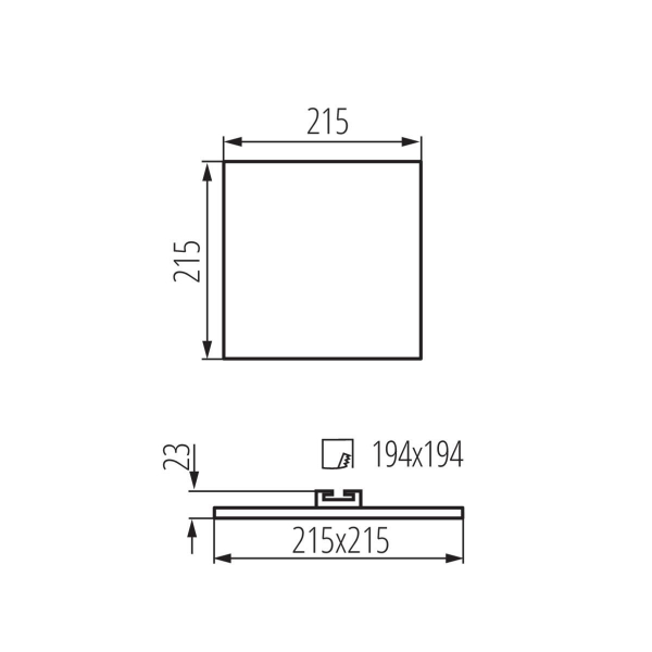 Потолочный светодиодный светильник Kanlux AREL LED DL 25W-WW 29599 Потолочный светодиодный светильник Kanlux AREL LED DL 25W-WW 29599