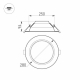 Встраиваемый светодиодный светильник Arlight IM-280WH-Cyclone-40W Warm White 023220