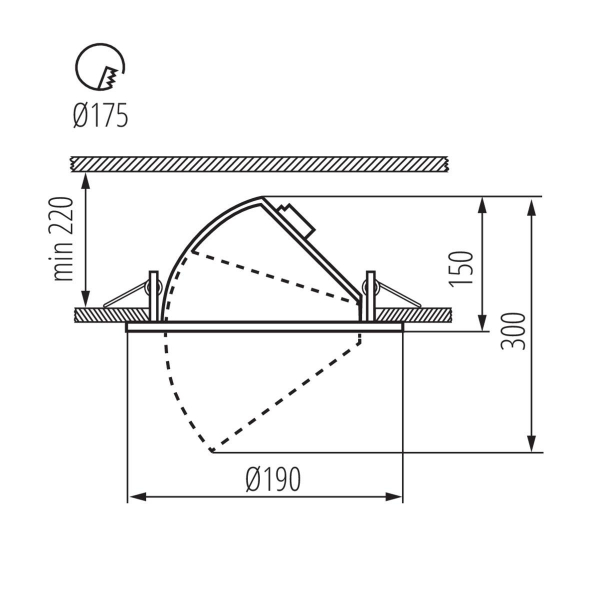 Точечный светодиодный светильник Kanlux HIMA LED 33W-NW-B 22844 Точечный светодиодный светильник Kanlux HIMA LED 33W-NW-B 22844
