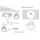 Встраиваемый светодиодный светильник Crystal Lux CLT 005C98 WH