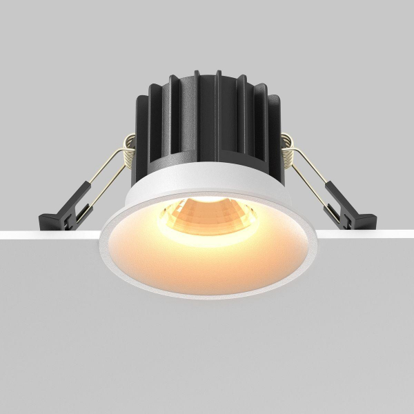 Встраиваемый светодиодный светильник Maytoni Technical Round DL058-12W2.7K-W Встраиваемый светодиодный светильник Maytoni Technical Round DL058-12W2.7K-W