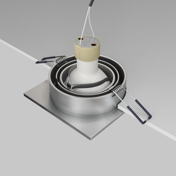 Встраиваемый светильник Maytoni Technical Atom DL024-2-01S Встраиваемый светильник Maytoni Technical Atom DL024-2-01S