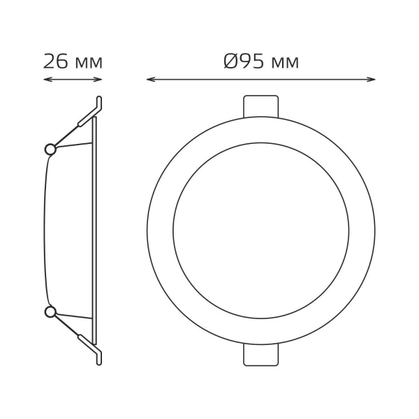 Встраиваемый светильник Gauss Elementary Downlight 9100420205 Встраиваемый светильник Gauss Elementary Downlight 9100420205