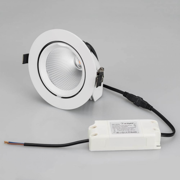 Встраиваемый светодиодный светильник Arlight LTD-Explorer-R130-20W Warm3000 024031 Встраиваемый светодиодный светильник Arlight LTD-Explorer-R130-20W Warm3000 024031