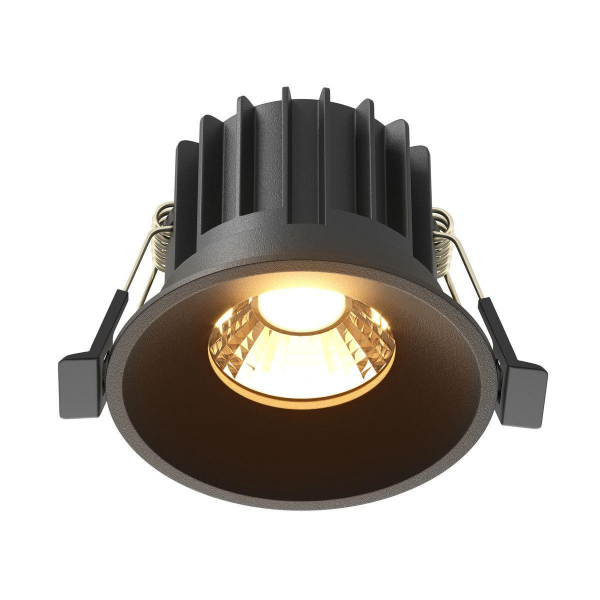 Встраиваемый светодиодный светильник Maytoni Technical Round DL058-12W2.7K-B Встраиваемый светодиодный светильник Maytoni Technical Round DL058-12W2.7K-B