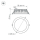 Встраиваемый светодиодный светильник Arlight LTD-220WH-Frost-30W Day White 110deg 021498
