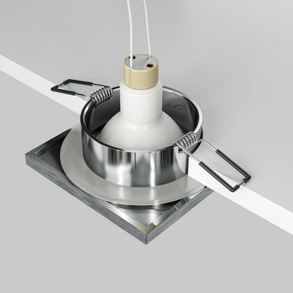 Встраиваемый светильник Maytoni Technical Stark DL083-01-GU10-SQ-S Встраиваемый светильник Maytoni Technical Stark DL083-01-GU10-SQ-S