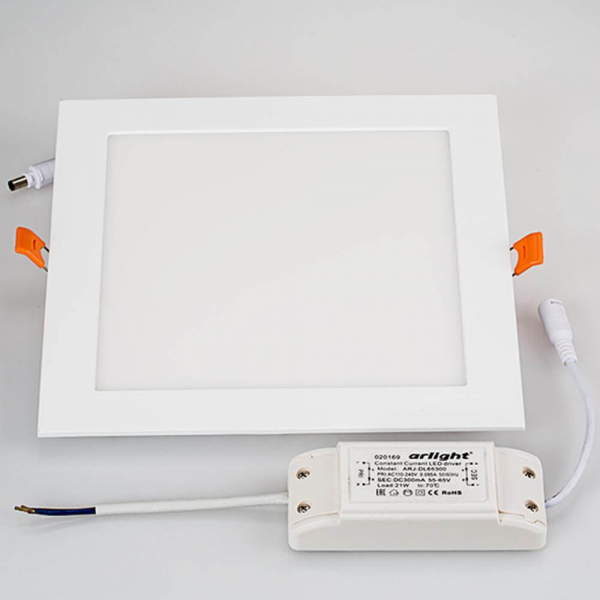 Встраиваемый светодиодный светильник Arlight DL-225x225M-21W Warm White 020137 Встраиваемый светодиодный светильник Arlight DL-225x225M-21W Warm White 020137