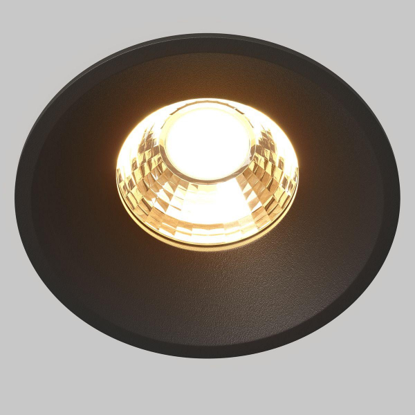Встраиваемый светодиодный светильник Maytoni Technical Round DL058-12W2.7K-B Встраиваемый светодиодный светильник Maytoni Technical Round DL058-12W2.7K-B