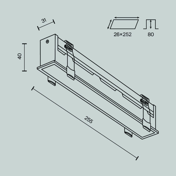 Встраиваемый светодиодный светильник Maytoni Technical Downlight Basis DL066-20W3-6K-B