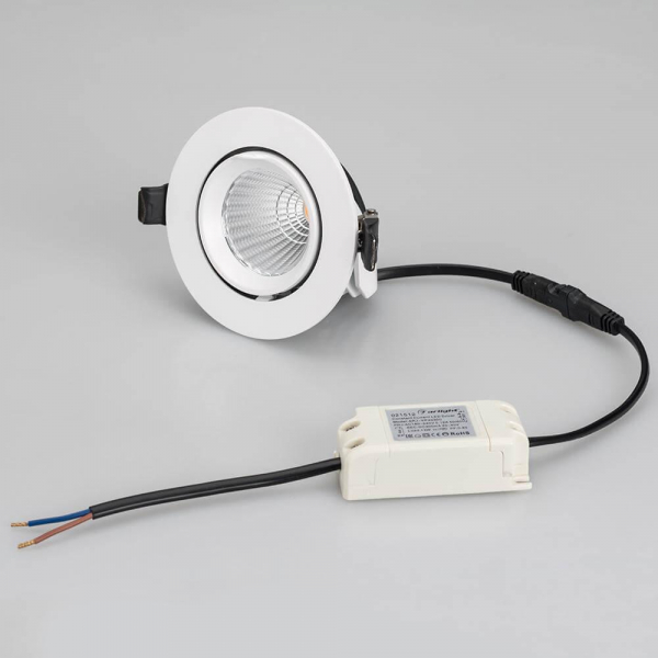 Встраиваемый светодиодный светильник Arlight LTD-Explorer-R100-12W Day4000 024027 Встраиваемый светодиодный светильник Arlight LTD-Explorer-R100-12W Day4000 024027