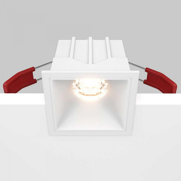Встраиваемый светильник Maytoni Alfa LED DL043-01-10W3K-SQ-W Встраиваемый светильник Maytoni Alfa LED DL043-01-10W3K-SQ-W