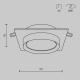 Встраиваемый светильник Maytoni Hoop DL086-GX53-SQ-BW