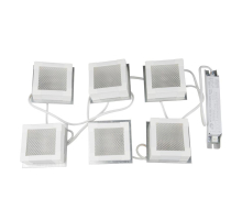 Встраиваемый светодиодный светильник Uniel ULP-1010 42W/4000К IP40 Grilyato White KIT06 UL-00007427