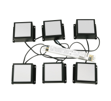 Встраиваемый светодиодный светильник Uniel Мини Домино ULP-0808 42W/4000К IP40 Grilyato Black Kit06