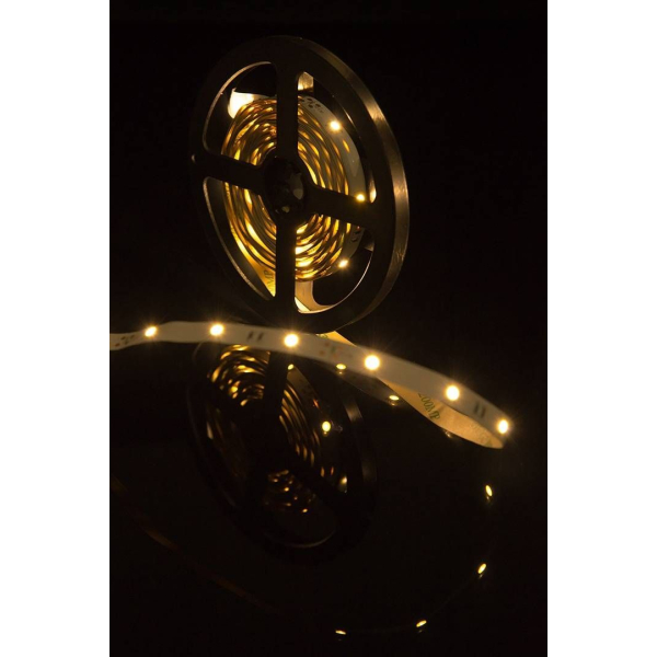 Светодиодная лента SWG 7,2W/m  30Led/m 5050SMD теплый белый 5M SWG530-12-7.2-WW-М 009260