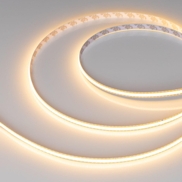Светодиодная лента Arlight 11W/m 544Led/m CSP теплый белый 5M COB-X544-8mm 24V Warm2700 043413 Светодиодная лента Arlight 11W/m 544Led/m CSP теплый белый 5M COB-X544-8mm 24V Warm2700 043413