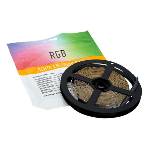 Светодиодная лента SWG 7,2W/m  30Led/m 5050SMD RGB 5M SWG530-12-7.2-RGB-М 009258