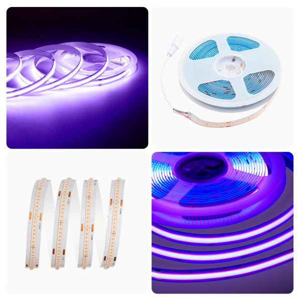 Светодиодная лента Apeyron 14W/m 512LED/m COB фиолетовый 5M 216ОО Светодиодная лента Apeyron 14W/m 512LED/m COB фиолетовый 5M 216ОО