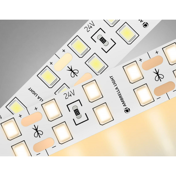 Светодиодная лента Ambrella Light 20W/m 204LED/m 2835SMD теплый белый 5M GS3601 Светодиодная лента Ambrella Light 20W/m 204LED/m 2835SMD теплый белый 5M GS3601